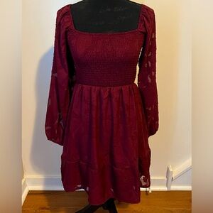 New | Rue21 | Burgundy mini dress